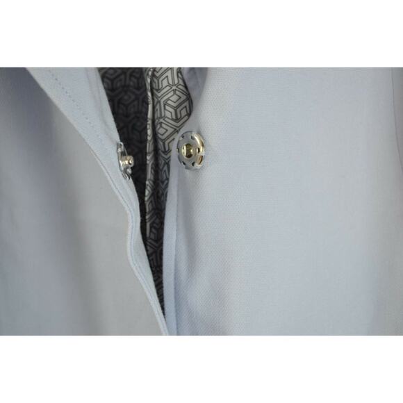 Ellos Trench Coat Womens 20 Blue Long Zip Pockets - Picture 4 of 7